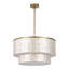 22" 5-Light Tiered Capiz Shell Drum Chandelier-1545769804-1545769805