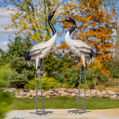 Keelen Animals Weather Resistant Iron Garden Statue