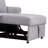 Azair Chenille Convertible Sleeper Chair with Adjustable Backrest, 3 IN 1 Lounger Chair Turns Into Bed, Single Bed for Living Room-17299219