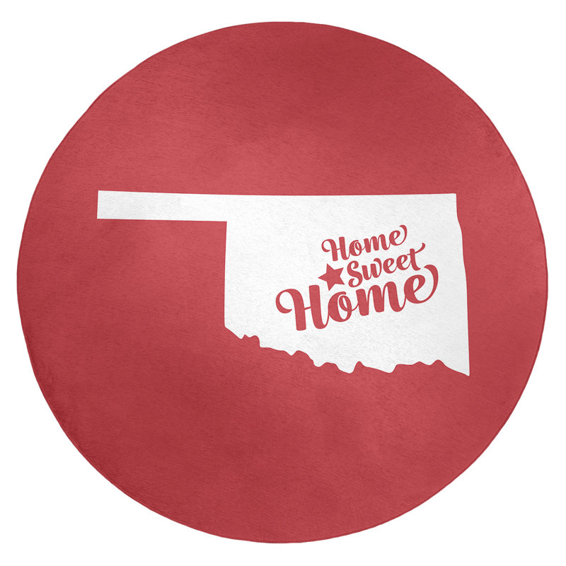 Tapis en poly-chenille en poly oklahoma city home, Rond 5 pi