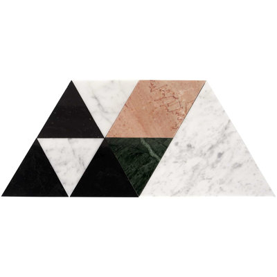 SAMPLE-Prism Verdone 13.5 X 7.75 Marble Mosaic Tile