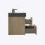 Meuble-lavabo mural 36 po en chêne naturel avec lavabo, grande salle de bain flottante murale
