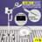 White Plastic Hair Tool Holder for Beauty Shop