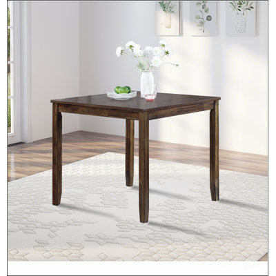 Wooden Dining Square Table, Kitchen Table for Small Space, 4 Person Dining Table