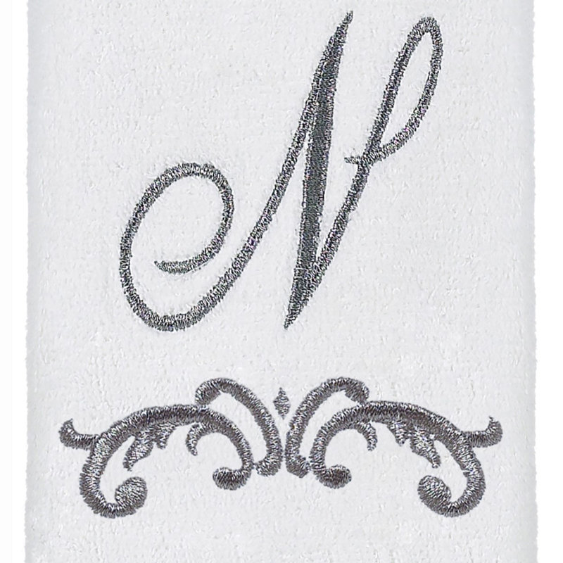 Avanti Linens Scroll Mono Fingertip Towel N