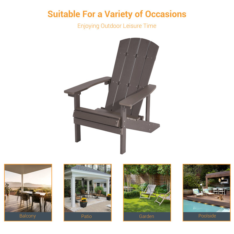  Chaise Adirondack Hips, Café