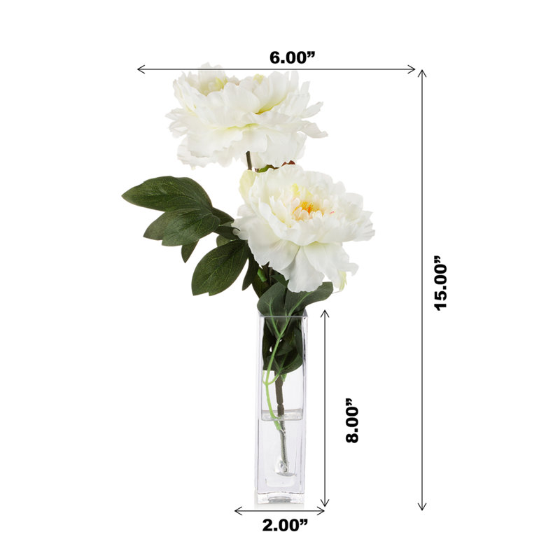 Arrangement floral pivoine Lockwood, Crème