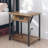 Simple Bedside Table with Open Storage Shelf, Charging Station, Easy to Assembly-200053754