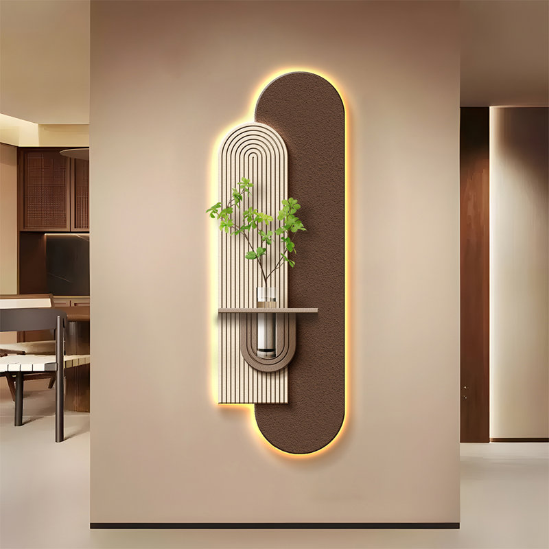 Café, art mural en bois manufacturé blanc, H 39,37 po x l 12,99 po
