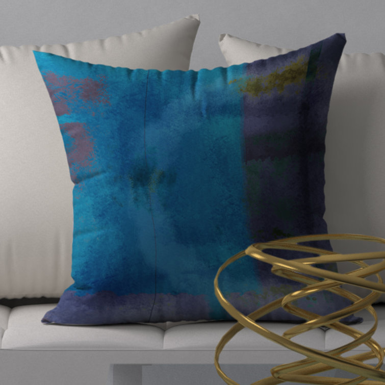 Wrought Studio Abstract Reversible Throw Pillow | Wayfair