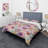 Vintage Beige Minimalism Floral Blossums Coastal Duvet Cover-94672635