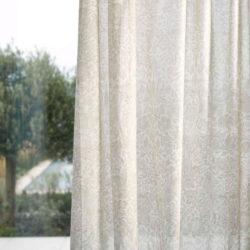 Pure Strawberry Thief Sheer WW, Linen