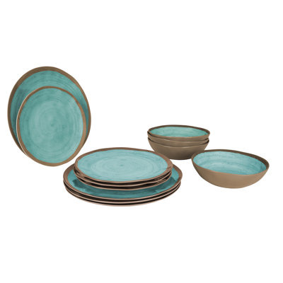 Calliandra Piece Melamine Dinnerware Set - Service for 4