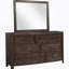 Miroir brun antique