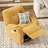 Modern Chenille Swivel Rocking Yellow Recliner-591923568