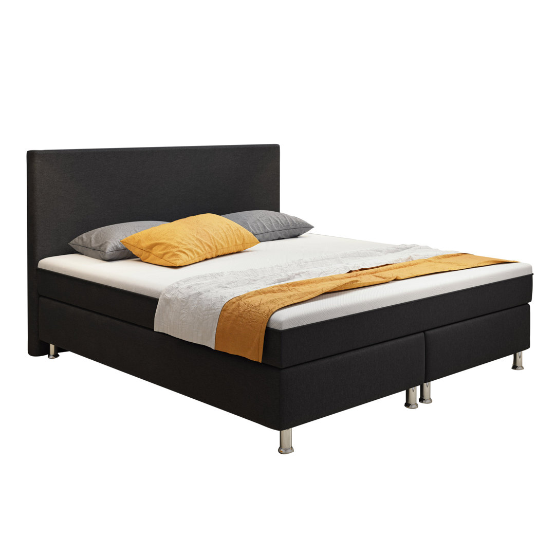 Boxspringbett Arnas 180 x 200 cm mit Topper