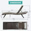 Chaise longue d'extérieur en osier 2 pièces