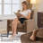 Retro Faux Leather Club Chair - Mid Century Modern Style For Office & Living Room-448980487