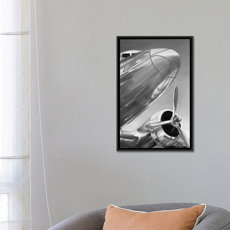 Impression de l'aviation Icon I par Ethan Harper - impression sur toile tendue, H 26 po x l 18 po x P 1,5 po, Pas de tapis