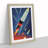 The Unbeatable Spaceship Rocket - Single Picture Frame Print-409827761-409827760