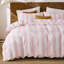 Ensemble d'édredon à rayures rose et blanc grand, ensemble de literie 100% coton, literie de luxe en lin, édredon doux et respirant pour toutes les saisons-123262361-123262355