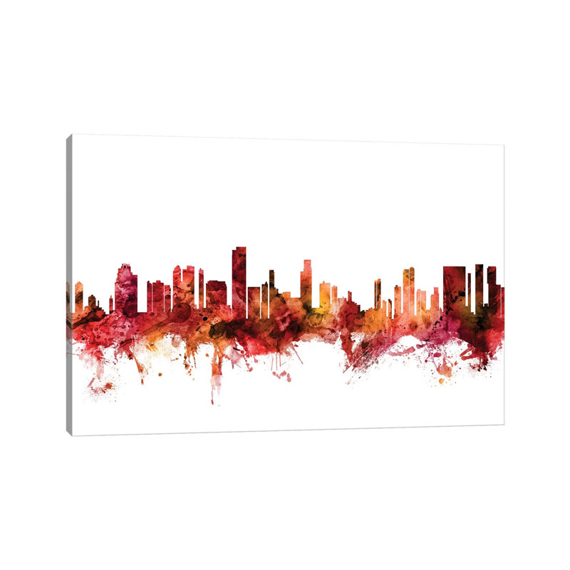 Honolulu, Hawaii Skyline by Michael Tompsett - Wrapped Canvas Gallery-Wrapped Canvas Giclée