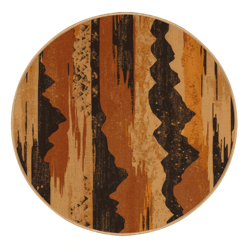 Sagebrush Shadows Rug, Round 5'