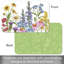 Ensemble de 4 napperons réversibles Wildflower Guide Easy Care