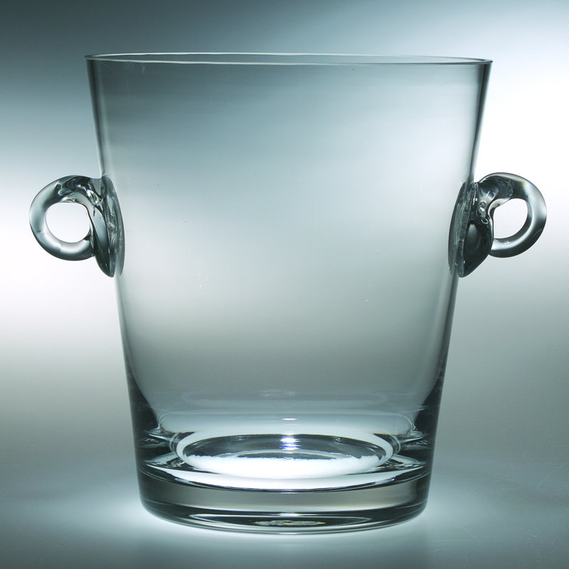 Craignamaddy Glass Ice Bucket, 9.25" H x 10.75" W x 8" D