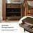 Hoai Transitional 26"W Fluted 1-Drawer Solid End Table with Built-In Charging Station-715567930