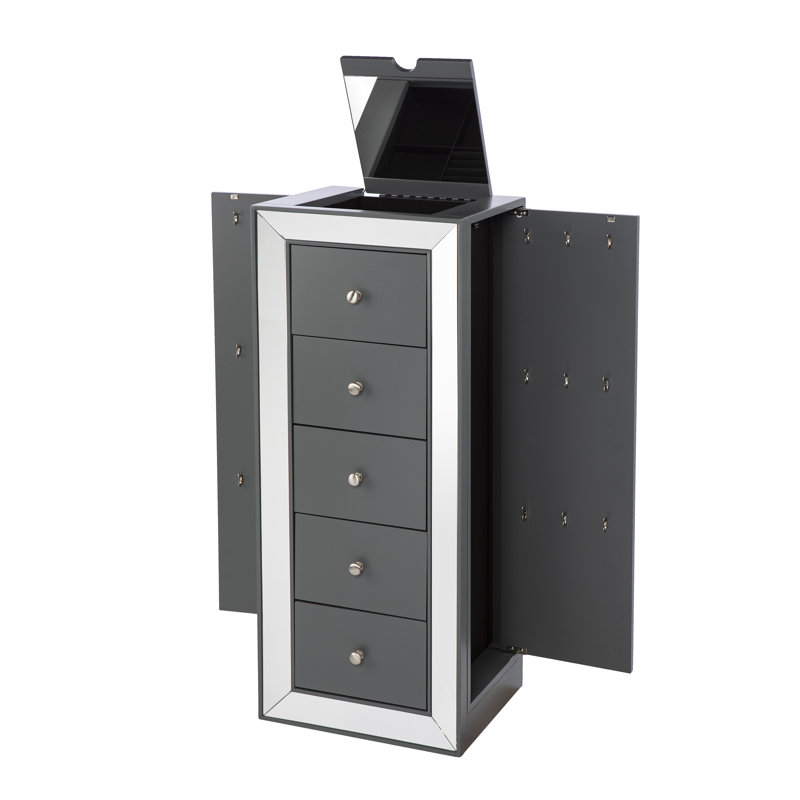 Armoire à bijoux avec miroir Wanley