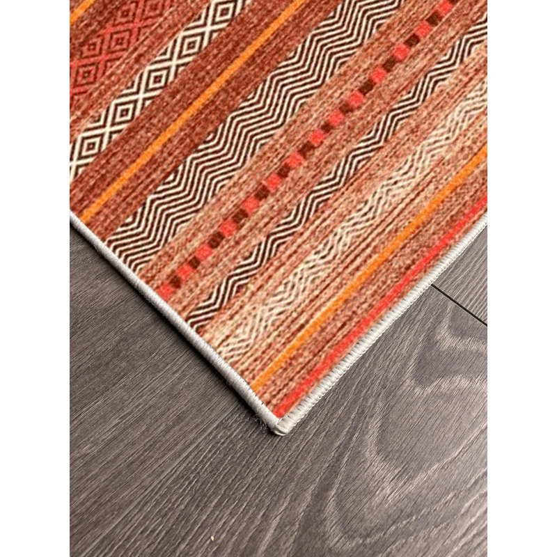 Tapis en coton Karley, Rectangle 6 pi 7 po x 7 pi 3 po