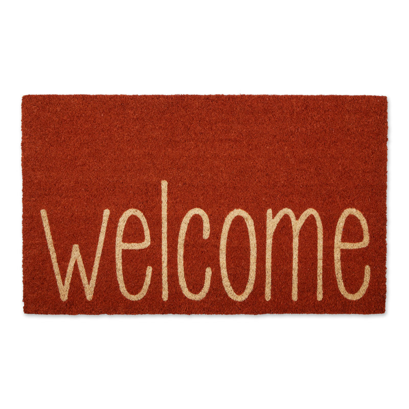 Tapis d'extérieur antidérapant Chancey Welcome 30 po x 18 po
