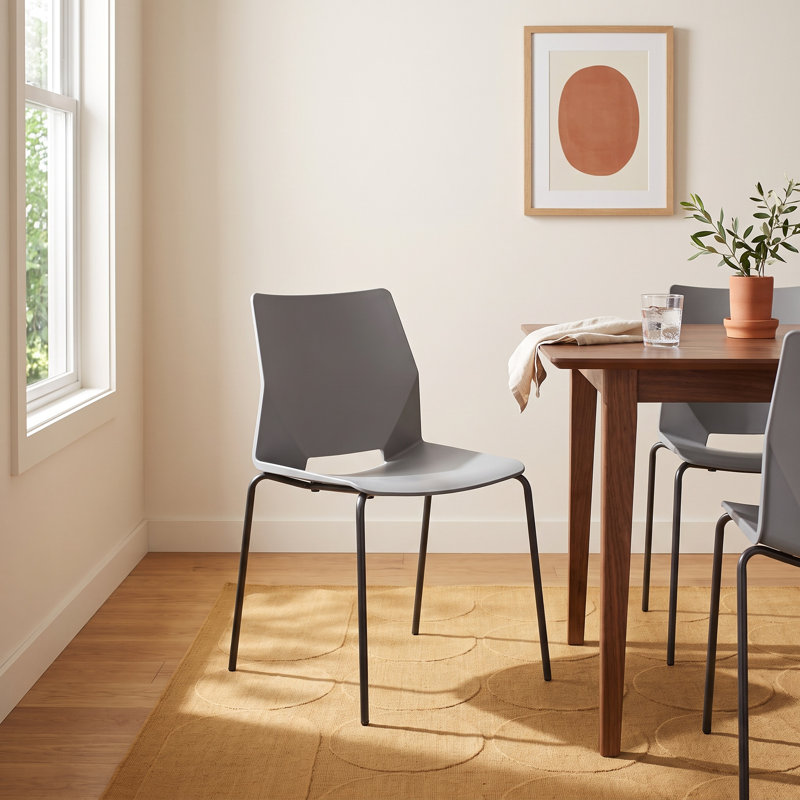 Samira Molded Dining Chair, Gray