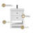 24" Single Bathroom Vanity Base Only, 2 Smooth Drawers, Sink not Included-106488325