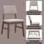 Ensemble de 2 chaises d'appoint en velours côtelé et finition noyer-1273914988