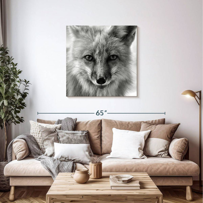 Crowle Fox Portrait, 36" H x 36" W