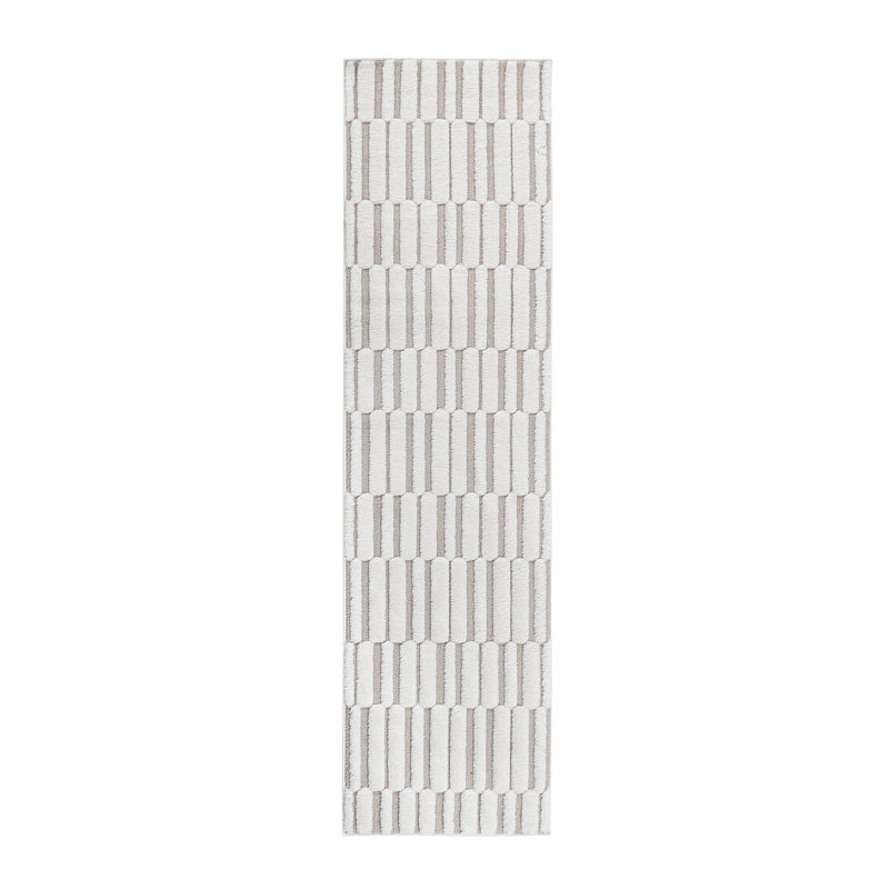 Tapis contemporain d'intérieur, Tapis de couloir 2 pi 2 po x 8 pi