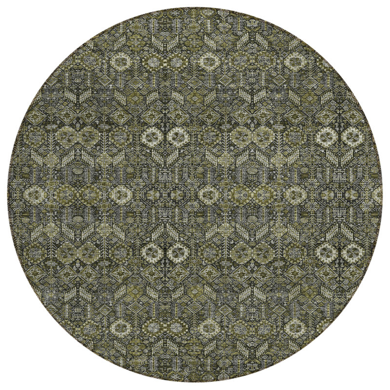 Tapis d'intérieur rond 8 po