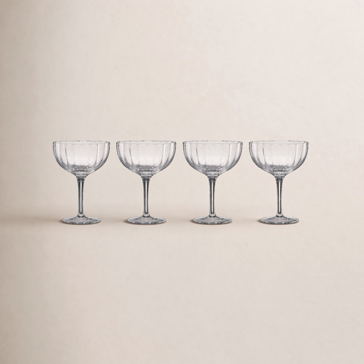 Ribbed Coupe Glass