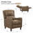Archibaldo Genuine Leather Recliner-1369936106