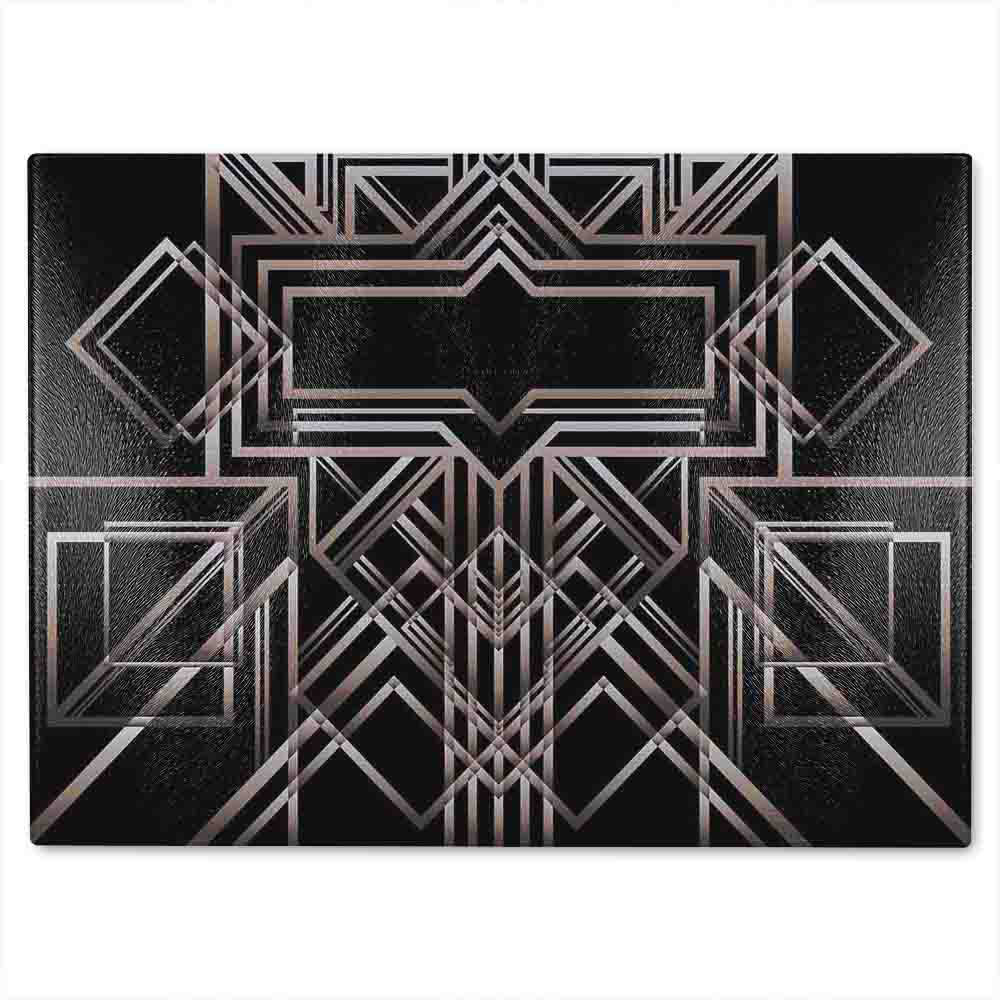 Geometric Art Glass Chopping Board