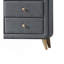 Commode en tissu gris clair