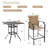 4 - Person Patio Dining Set with Square Table , Cushions Included