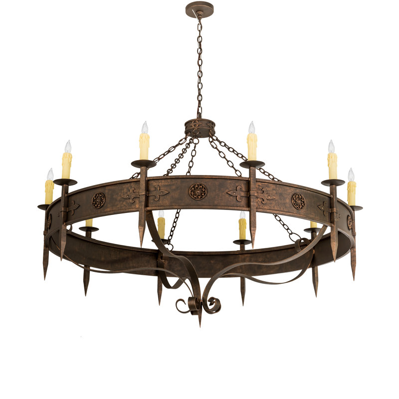 Rustic Lodge 10 - Light Chandelier