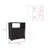Nightstand Cuarzz, One Cabinet, Black Wengue Finish-1015164677