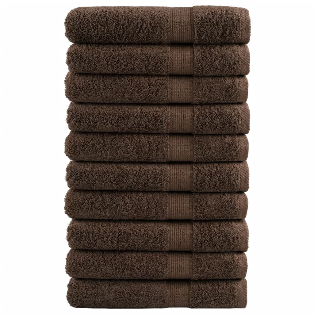 Nelba 100% Cotton Bath Towels - Set of 10
