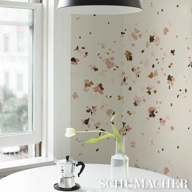 Schumacher X Backdrop Fairfarren Wallpaper, Warm Pink
