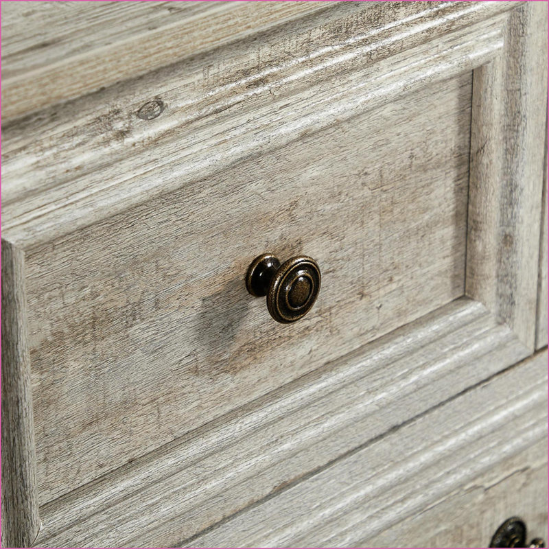 Rangement blanc antique à 7 tiroirs Dressers Farmhouse | Bois d'ingénierie | Chêne antique, Chêne antique