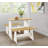 Treya 3 Piece Solid Wood Dining Set Space-Saving Kitchen Breakfast Nook-1063472948